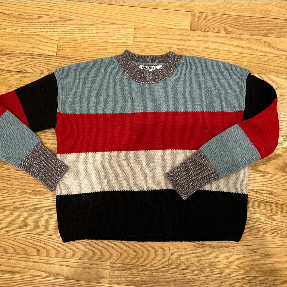 NWT- striped Pam & Gela Sweater - medium
